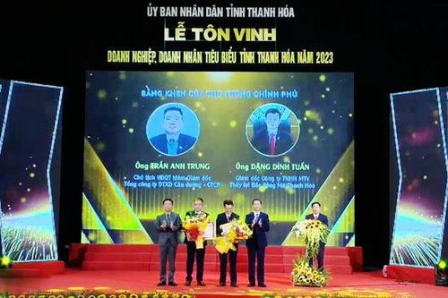 Tôn vinh doanh nghiệp, doanh nhân tiêu biểu tỉnh Thanh Hóa năm 2023