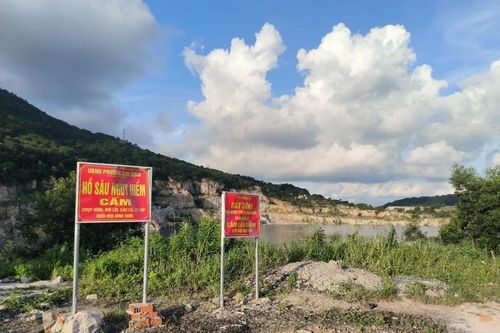 Bà Rịa – Vũng Tàu: Ẩn họa từ hồ nước trong mỏ đá dừng khai thác