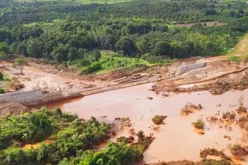 Chư Prông (Gia Lai): Vỡ đập dẫn nước tại thủy điện Ia Glae 2
