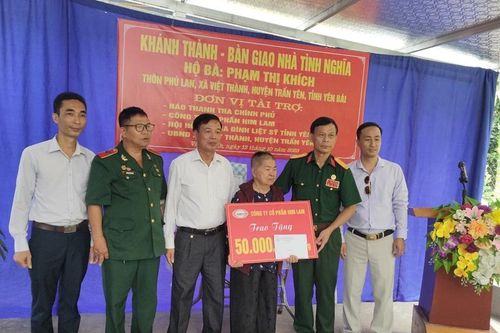Yên Bái: Khánh thành, bàn giao 3 nhà tình nghĩa tại huyện Trấn Yên