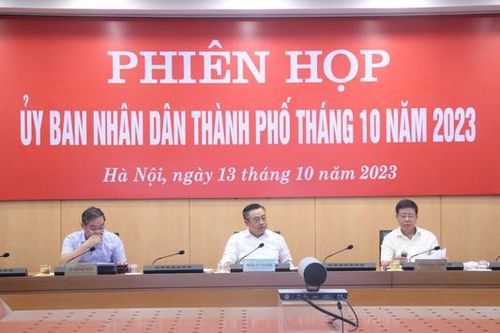 UBND Thành phố Hà Nội họp thường kỳ tháng 10/2023