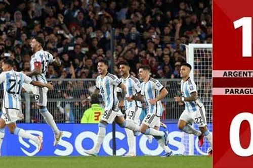 Argentina 1 - 0 Paraguay: Vất vả giữ ngôi đầu
