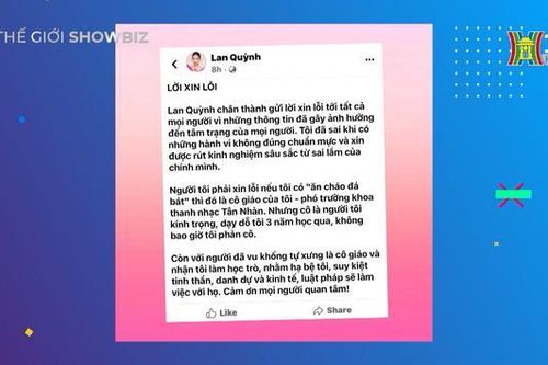 Ca sĩ Lan Quỳnh và lời xin lỗi khó hiểu