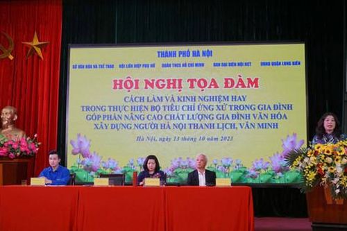 Lan tỏa cách làm hay trong thực hiện Bộ tiêu chí ứng xử trong gia đình