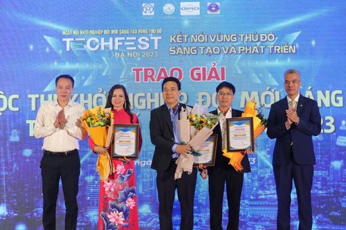 Trao giải cuộc thi Khởi nghiệp đổi mới sáng tạo Hà Nội năm 2023