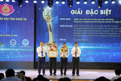 Triển khai mô hình đảm bảo chất lượng giáo dục đạt giải Đặc biệt sáng tạo KH-CN