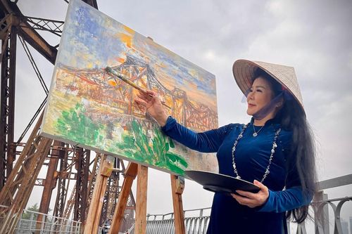 Họa sĩ Văn Dương Thành giới thiệu hội họa Việt Nam tại Hàn Quốc