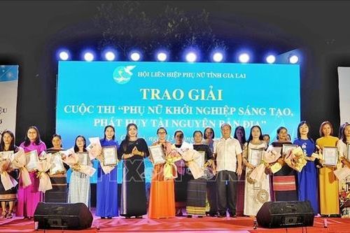Gia Lai: Kết nối, giới thiệu các mô hình sinh kế cho phụ nữ