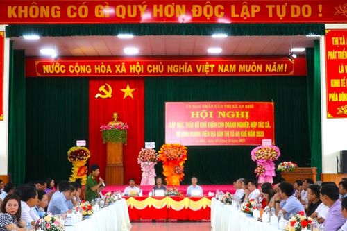 An Khê gặp mặt doanh nghiệp, hợp tác xã, hộ kinh doanh