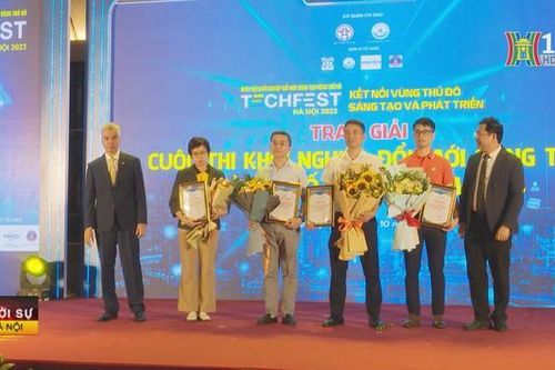 Trao giải Cuộc thi Khởi nghiệp đổi mới sáng tạo Hà Nội