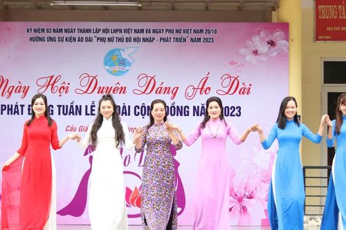 Cầu Giấy phát động Tuần lễ Áo dài cộng đồng năm 2023