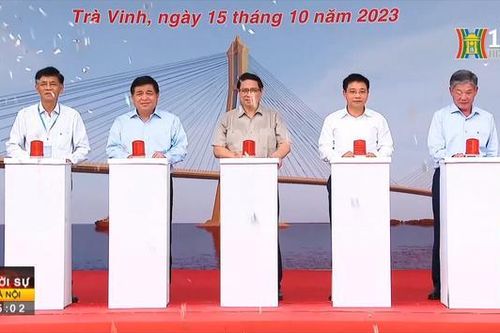 Thủ tướng Phạm Minh Chính phát lệnh khởi công cầu Đại Ngãi