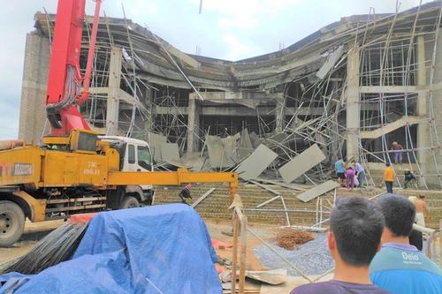 Sập giàn giáo Trung tâm Văn hóa huyện ở Quảng Bình: Xử phạt hơn 142 triệu đồng