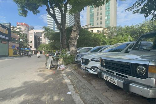 Lộn xộn khu vực vườn hoa Xã Đàn