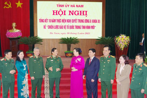 Tăng cường xây dựng tiềm lực chính trị, tinh thần trong khu vực phòng thủ tỉnh Hà Nam