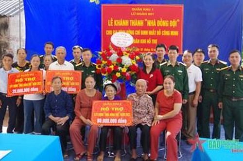 Lữ đoàn Thông tin 601 (Quân khu 1): Khánh thành và bàn giao nhà đồng đội