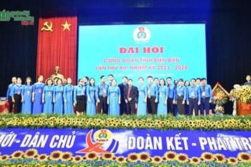Đại hội Công đoàn tỉnh Điện Biên lần thứ XII, nhiệm kỳ 2023-2028 thành công tốt đẹp