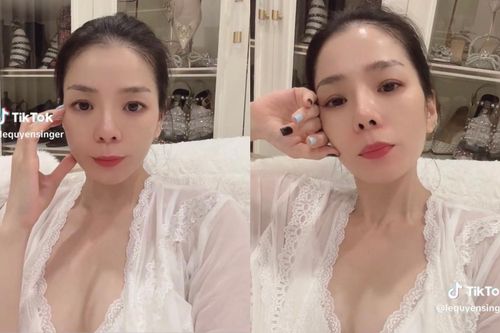 Lệ Quyên thông báo đổ bệnh, nhưng nước da trắng sáng lại chiếm trọn spotlight