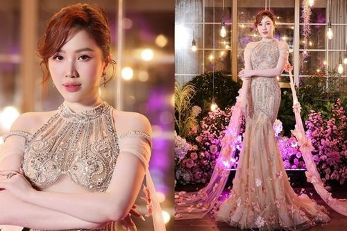 Bảo Thy hóa công chúa lộng lẫy trong dạ tiệc của vợ diễn viên Chi Bảo