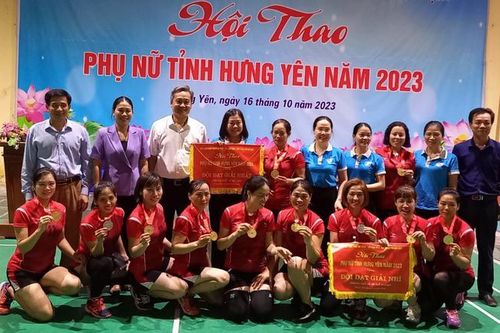 Gần 180 vận động viên tranh tài tại Hội thao Phụ nữ tỉnh Hưng Yên năm 2023