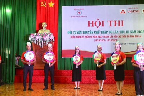 Gia Lai: Khai mạc Hội thi đội tuyên truyền chữ thập đỏ lần thứ III