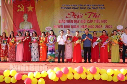 Khai mạc Hội thi giáo viên dạy giỏi cấp Tiểu học huyện Nho Quan năm học 2023-2024