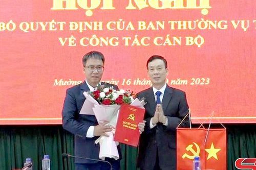 Hội nghị công bố Quyết định của Ban Thường vụ Tỉnh ủy về công tác cán bộ