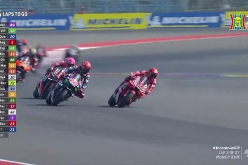 Francesco Bagnaia chiến thắng cuộc đua Moto GP tại Indonesia