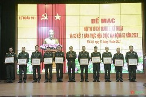Lữ đoàn 971, Cục Vận tải, Tổng cục Hậu cần bế mạc Hội thi vũ khí, trang bị kỹ thuật năm 2023