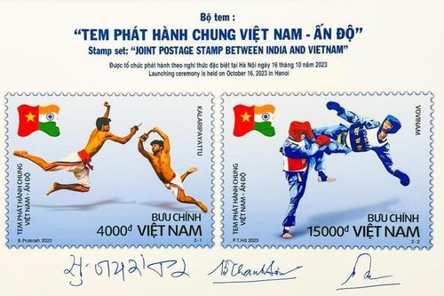 Phát hành đặc biệt bộ tem giới thiệu văn hóa Việt Nam - Ấn Độ