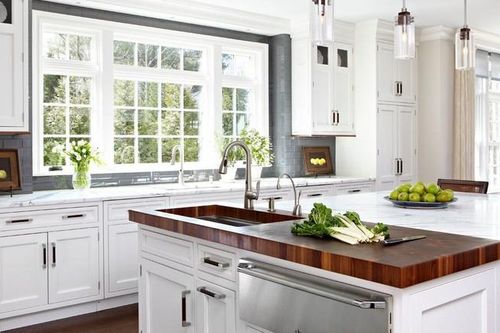 Đảo bếp tích hợp bồn rửa - thiết kế nên thử cho căn bếp gia đình