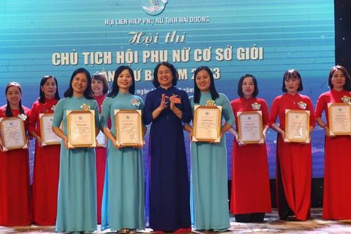 Hải Dương: Sôi nổi Hội thi 'Chủ tịch Hội phụ nữ cơ sở giỏi'