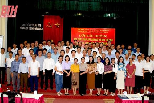 100 cán bộ, công chức, viên chức tỉnh được bồi dưỡng kiến thức, pháp luật lĩnh vực TDTT