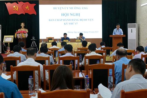Hội nghị Ban Chấp hành Đảng bộ huyện Mường Ảng kỳ thứ 17