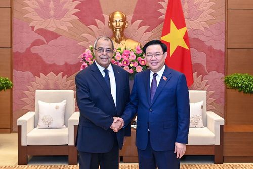 Chủ tịch Quốc hội Vương Đình Huệ tiếp Bộ trưởng Công nghiệp và Sản xuất Dược phẩm Algeria