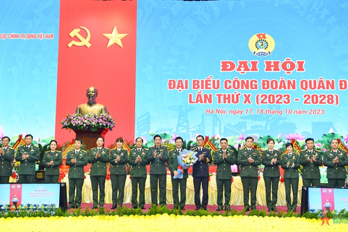 Đại hội đại biểu Công đoàn Quân đội lần thứ X thành công tốt đẹp