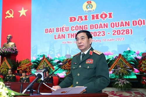 Khai mạc Đại hội đại biểu Công đoàn Quân đội lần thứ X