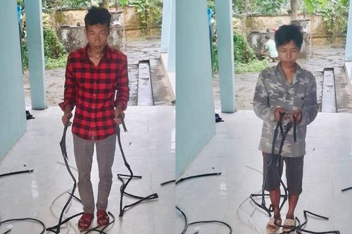 2 đối tượng liều lĩnh cắt trộm dây điện ở trạm biến áp cao thế