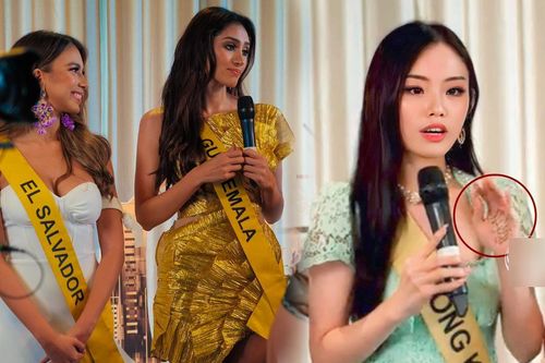 Một người đẹp bị bắt gặp chép văn ra tay khi thi phỏng vấn kín tại Miss Grand?