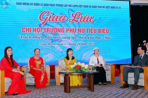 Ninh Bình: Giao lưu 'Chi hội trưởng phụ nữ tiêu biểu' năm 2023