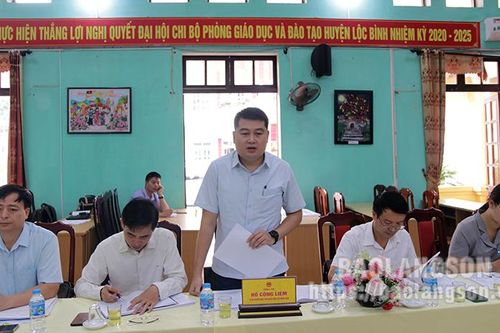 Kiểm tra xây dựng nông thôn mới tại huyện Lộc Bình