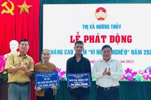 Hương Thủy phát động Tháng cao điểm 'Vì người nghèo' 2023