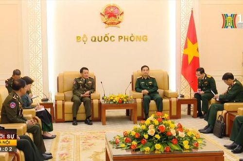 Bộ trưởng Bộ Quốc phòng tiếp đoàn Quân đội Hoàng gia Campuchia