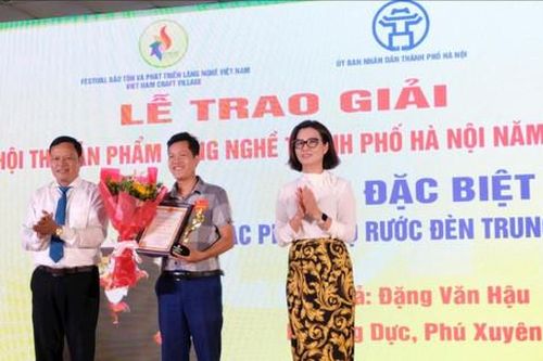 Hà Nội trao giải Hội thi sản phẩm làng nghề