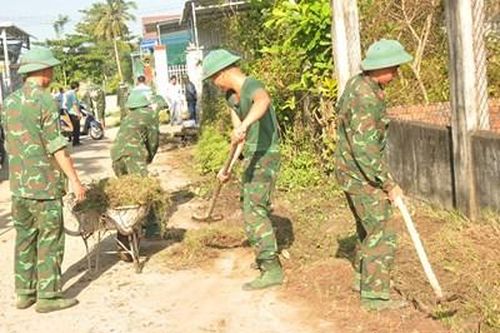 Trung đoàn 3, Sư đoàn 9 (Quân đoàn 4): Giúp dân xây dựng những công trình cụ thể