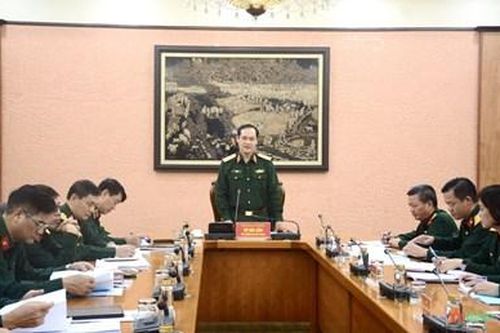 Thượng tướng Vũ Hải Sản làm việc với Tổng công ty Xây dựng Lũng Lô