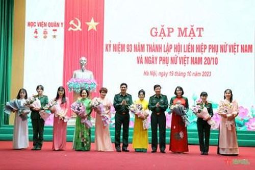 Học viện Quân y gặp mặt kỷ niệm nhân Ngày Phụ nữ Việt Nam 20-10
