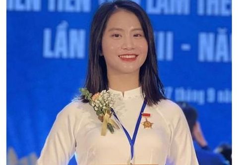 Nữ sinh trường ĐH Điều dưỡng Nam Định nhận bằng khen Thanh niên tiên tiến làm theo lời Bác toàn quốc năm 2023