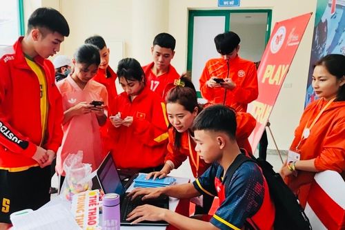 Lẫy mẫu kiểm tra doping ở giải điền kinh vô địch quốc gia 2023