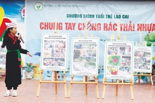 10 điểm trường học triển khai Chương trình 'Tuổi trẻ Lào Cai chung tay chống rác thải nhựa' năm 2023